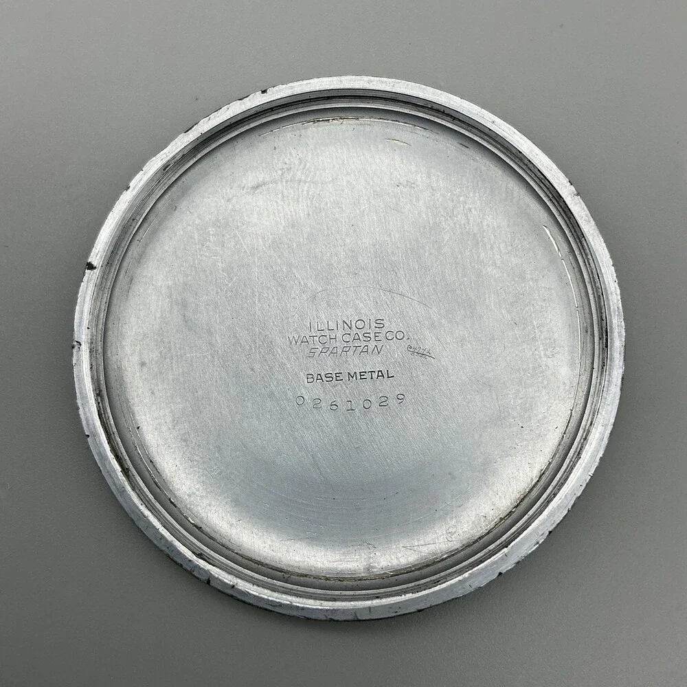 Vintage Hampden Pocket Watch Men 48mm Silver Tone Manual Wind 16S Not Running